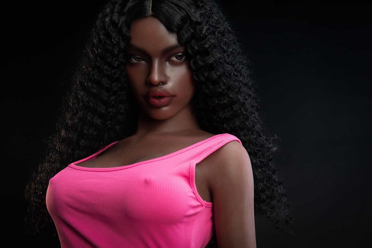 Aria: 165Cm Black Girl Silicon Sex Dolls