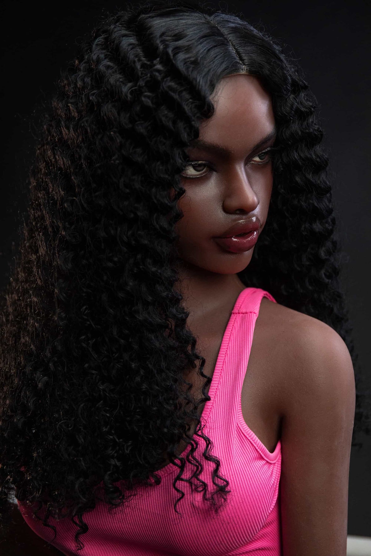 Aria: 165Cm Black Girl Silicon Sex Dolls